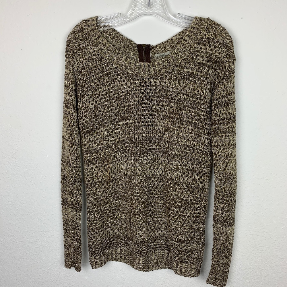 UO | Metallic Open Knit Sweater